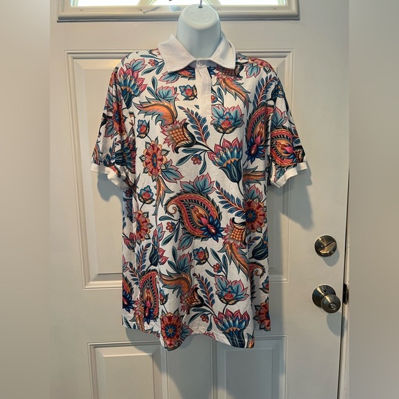 Hawaiian Shirt for Men – Floral Print – Size S – Casual Beach Button-Down – NWOT - Picture 4 of 10